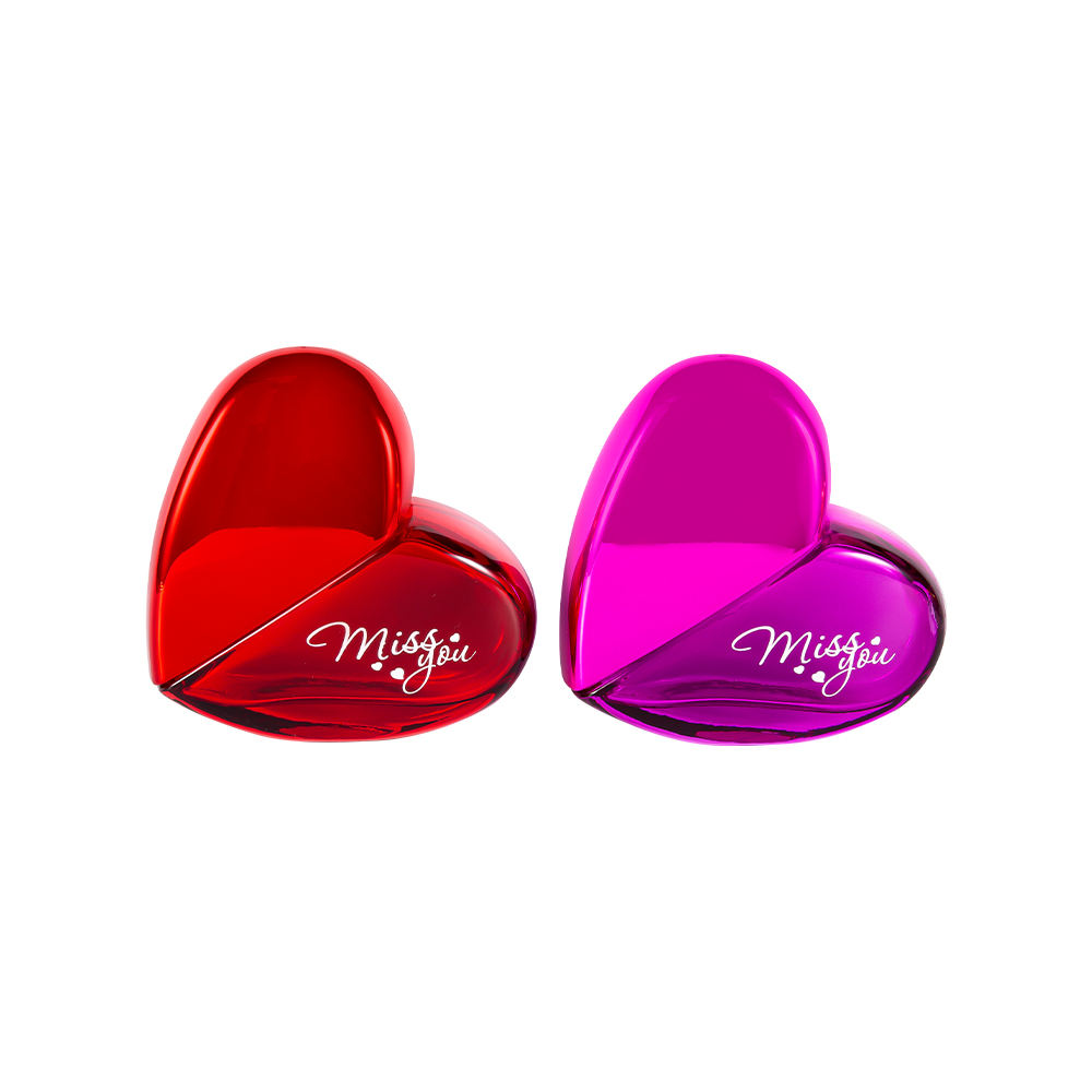 GC102-WJ797 100 ml hjerteformet glasparfumeflaske med UV PP plastikhætte