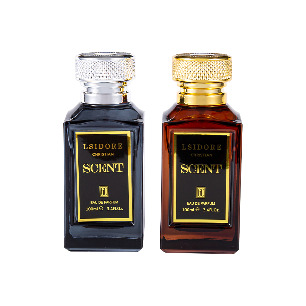 KY1522-WJ2341 100ML Luksus Hot Stamping parfumeflaskesæt med unik parfumehætte