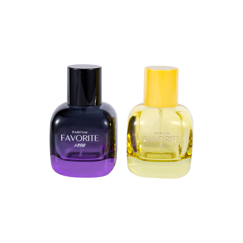 GC4869-WJ2531 50 ml dekorativ glasparfumeflaske med PP-hætte, serie med flere kapaciteter