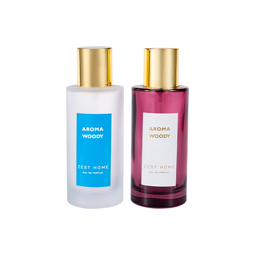 GC3989-WJ2388 100ML Engros Klassisk Frosted Parfume Flaske Luksus Guld Top