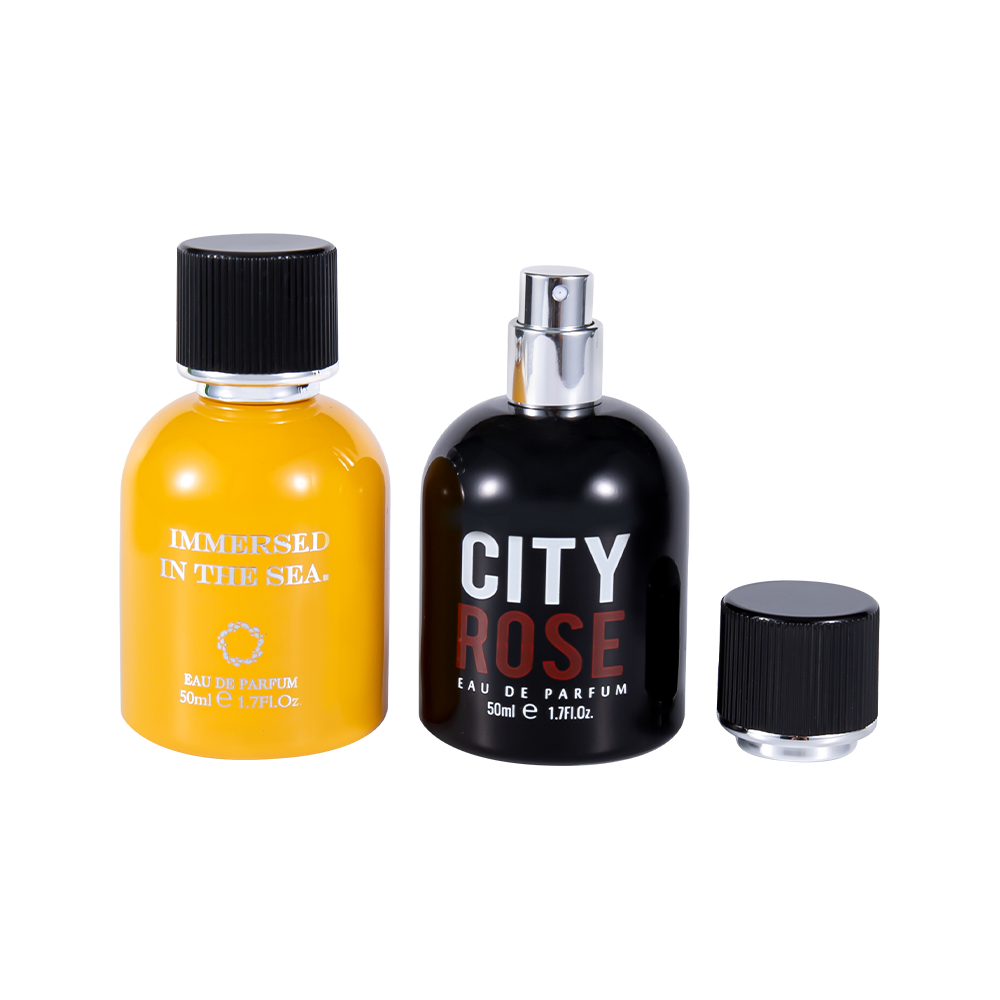 GC4464-WJ2339 50 ml splinterny dekorativ glasparfumeflaske med sort parfumehætte