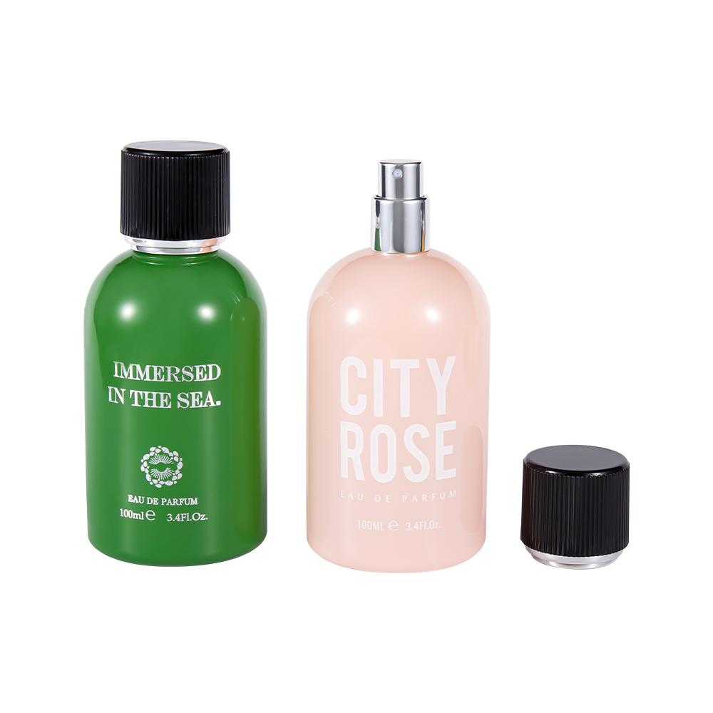 GC4463-WJ2361 100ML Splinterny dekorativ glasparfumeflaske med sort parfumehætte