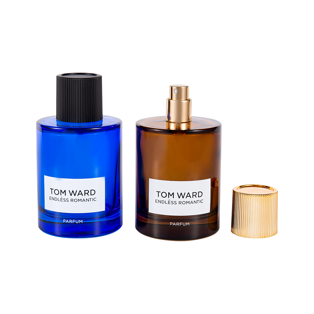 GC5178-WJ2623 100ML Engros glasparfumeflaske med stribet parfumehætte