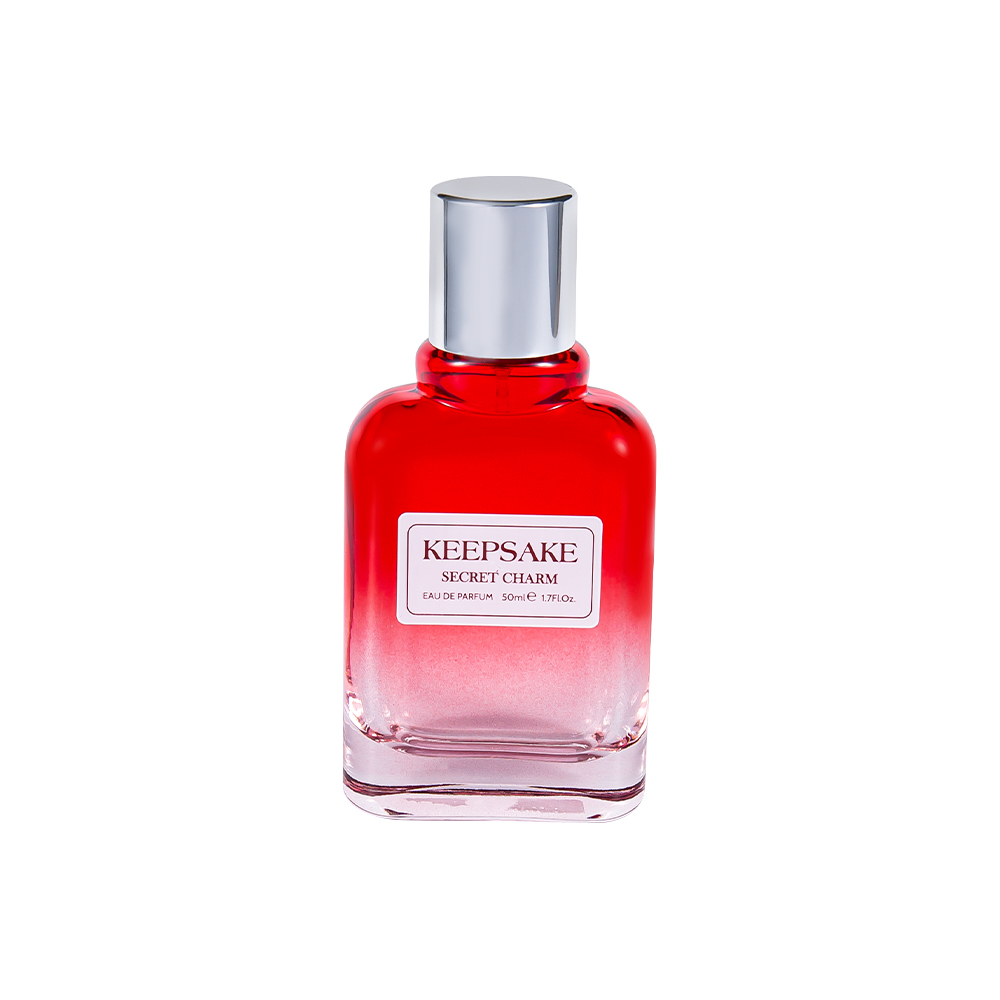 KY861-WJ412 50 ml splinterny tom glasparfumeflaske med skinnende sølvhætte